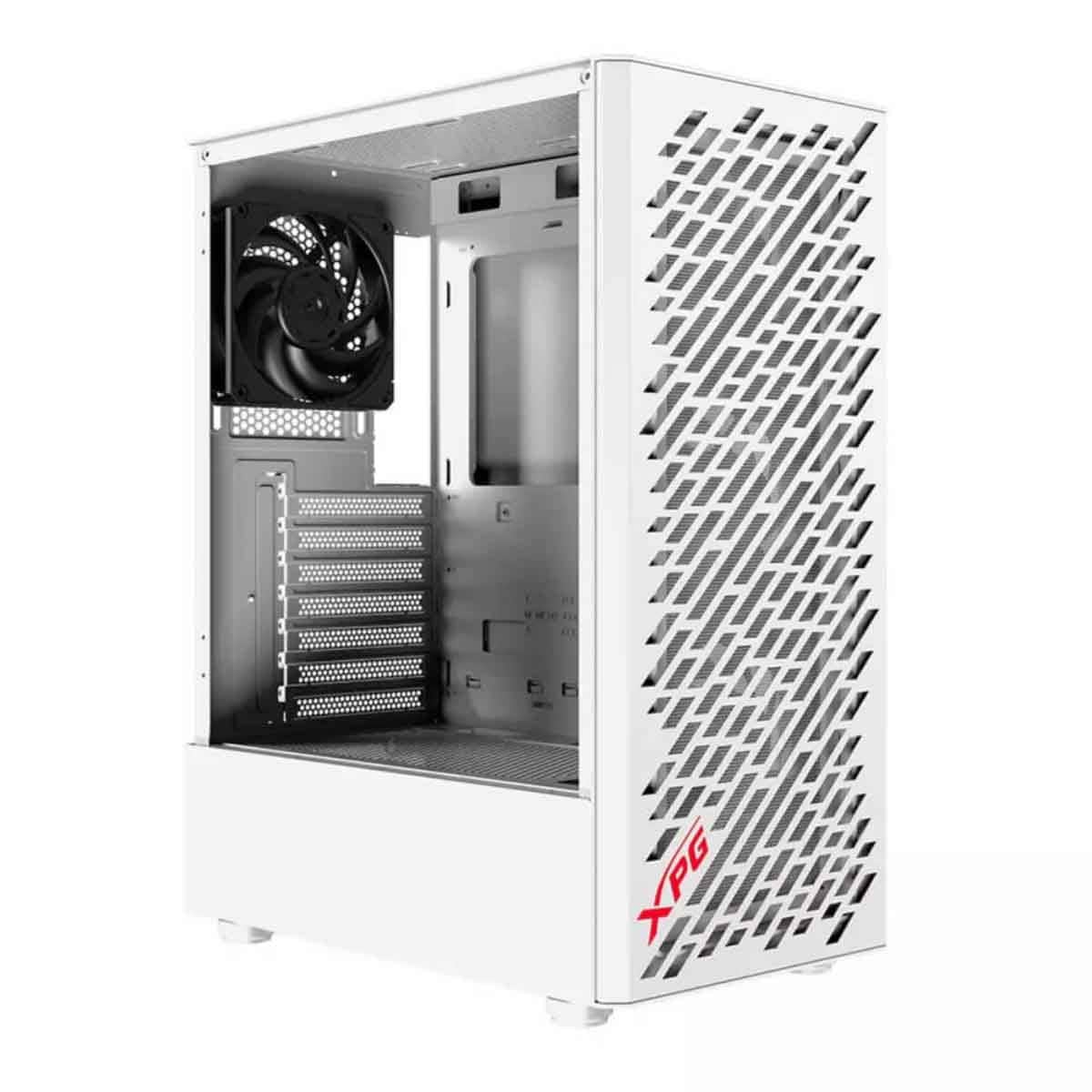 XPG White 4x Non-ARGB Fans Valor Air Mesh Front Panel ATX PC Case