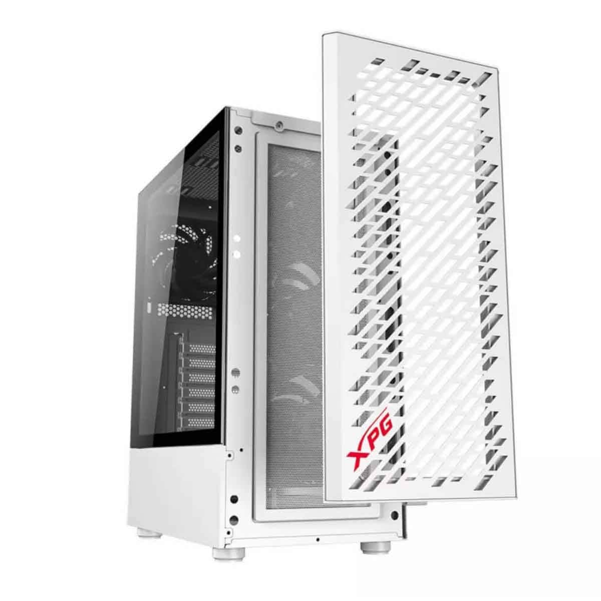 XPG White 4x Non-ARGB Fans Valor Air Mesh Front Panel ATX PC Case