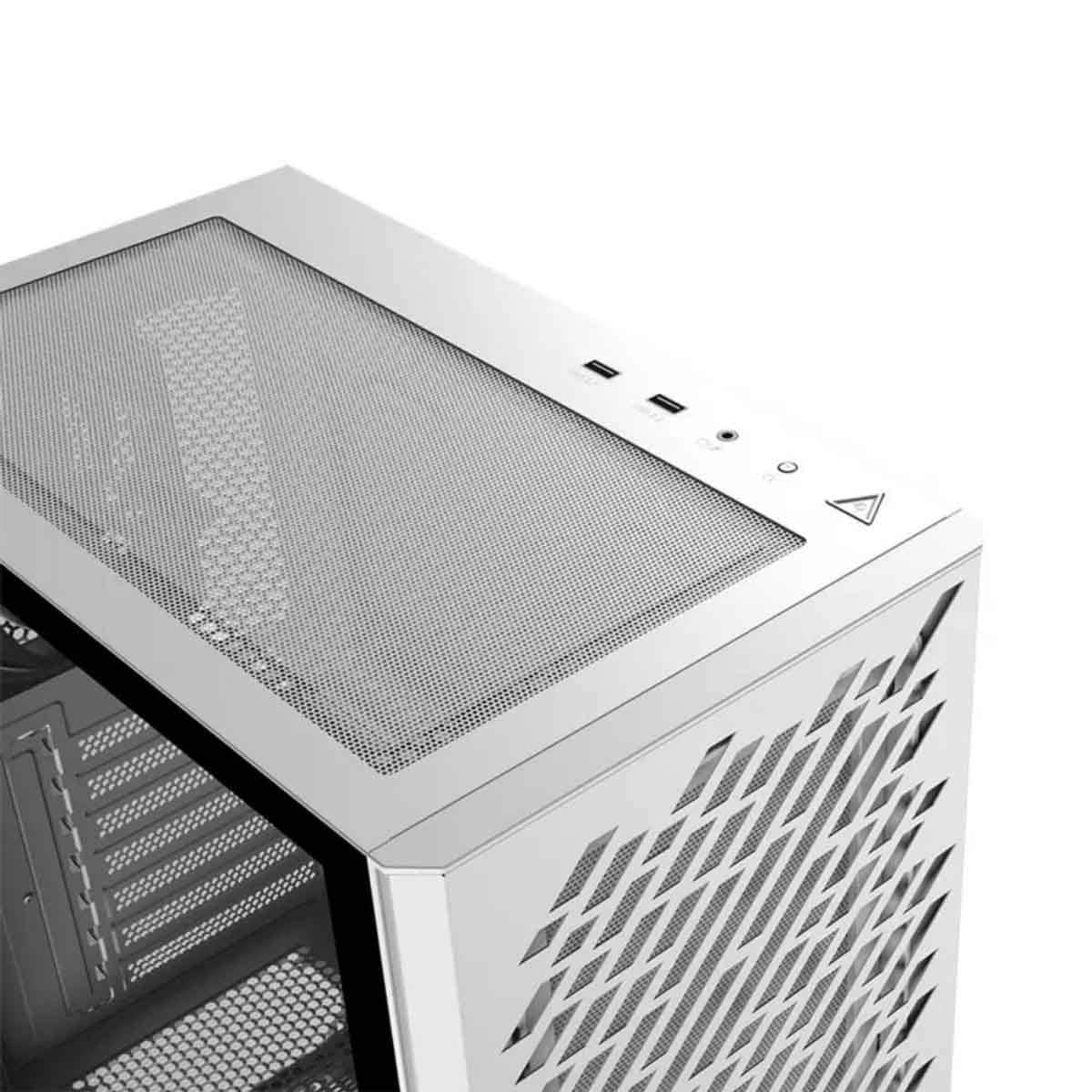 XPG White 4x Non-ARGB Fans Valor Air Mesh Front Panel ATX PC Case