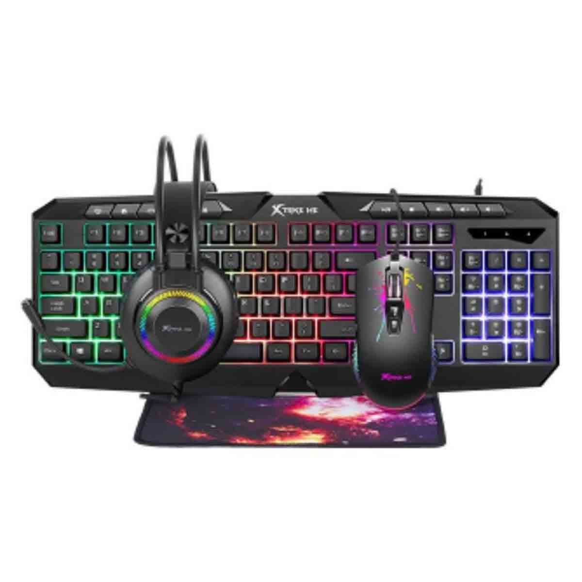 Xtrike Me CMX-410-EN Wired 4 in 1 Gaming Combo, Pack of 4