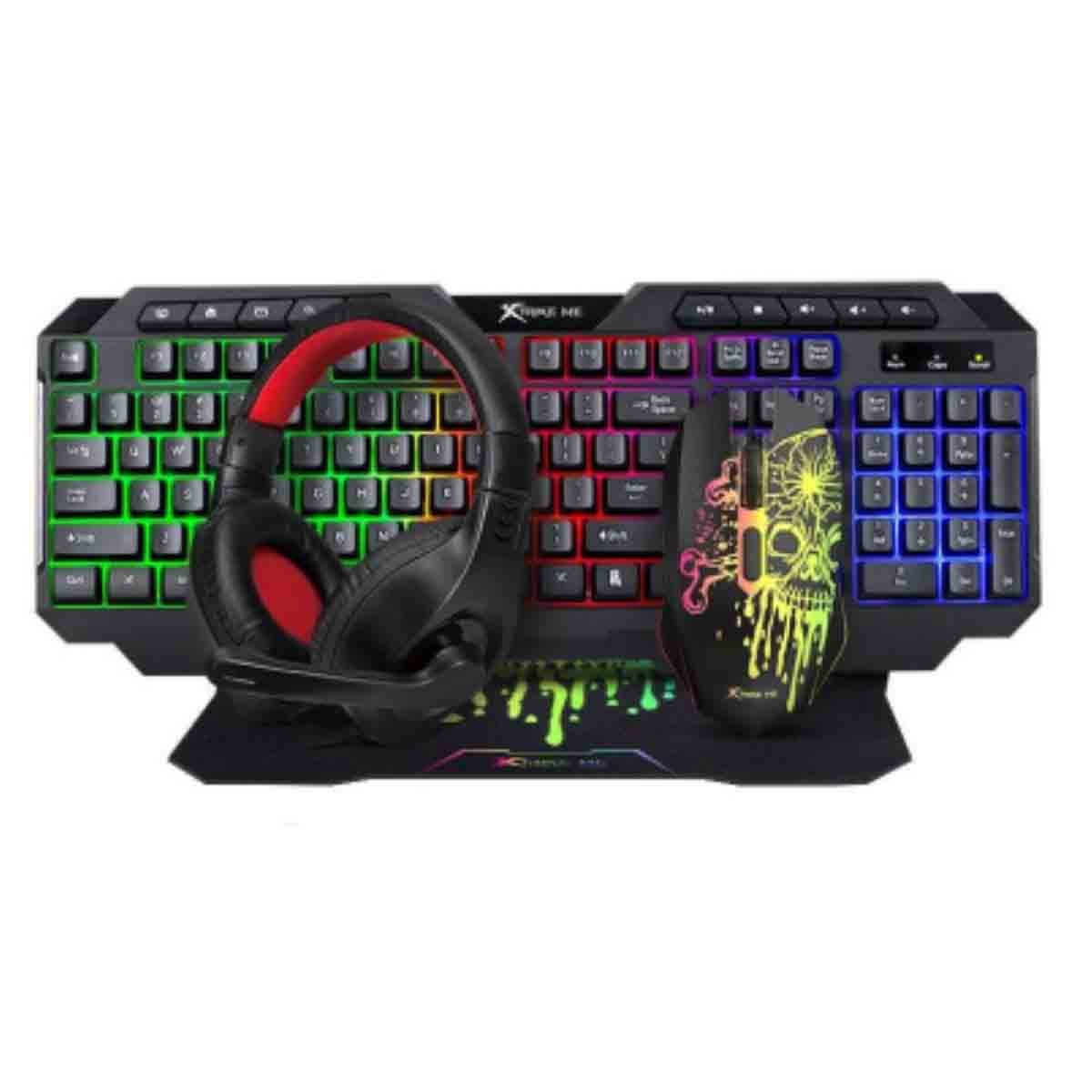 Xtrike Me CMX-415-EN Wired 4 in 1 Gaming Combo, Pack of 4