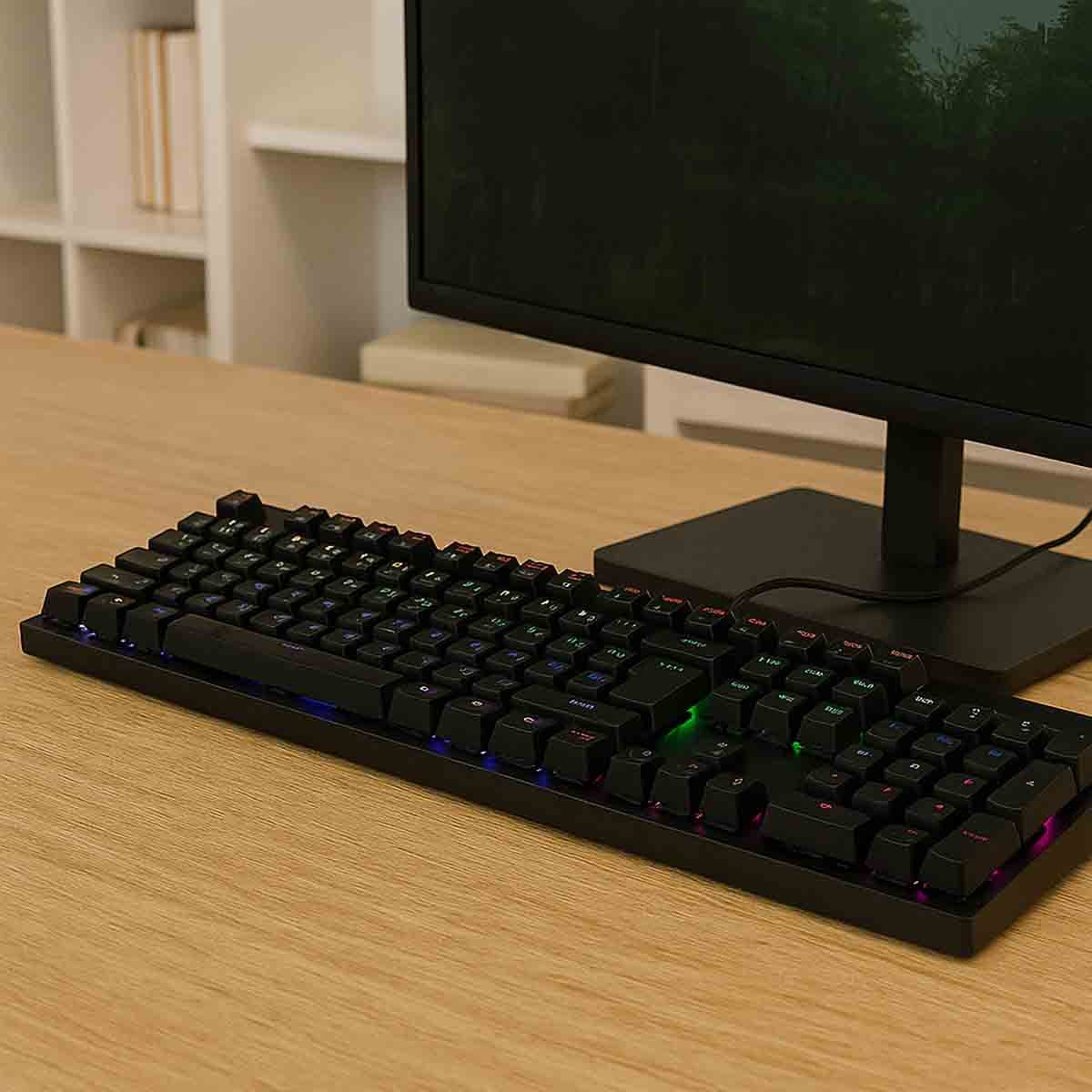 Xtrike Me GK-918 Rainbow Backlight Mechanical Wired Gaming Keyboard