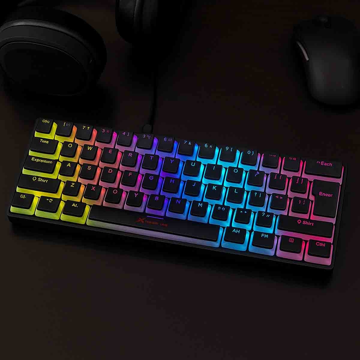 Xtrike Me GK-985P Rainbow Backlight Mechanical Wired Gaming Keyboard