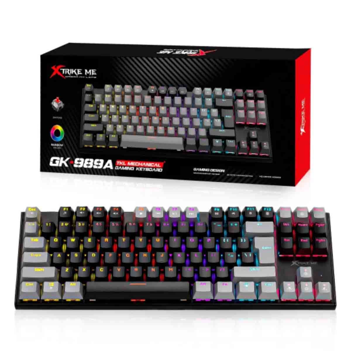 Xtrike Me GK-989 B Rainbow Backlight Wired Gaming Keyboard