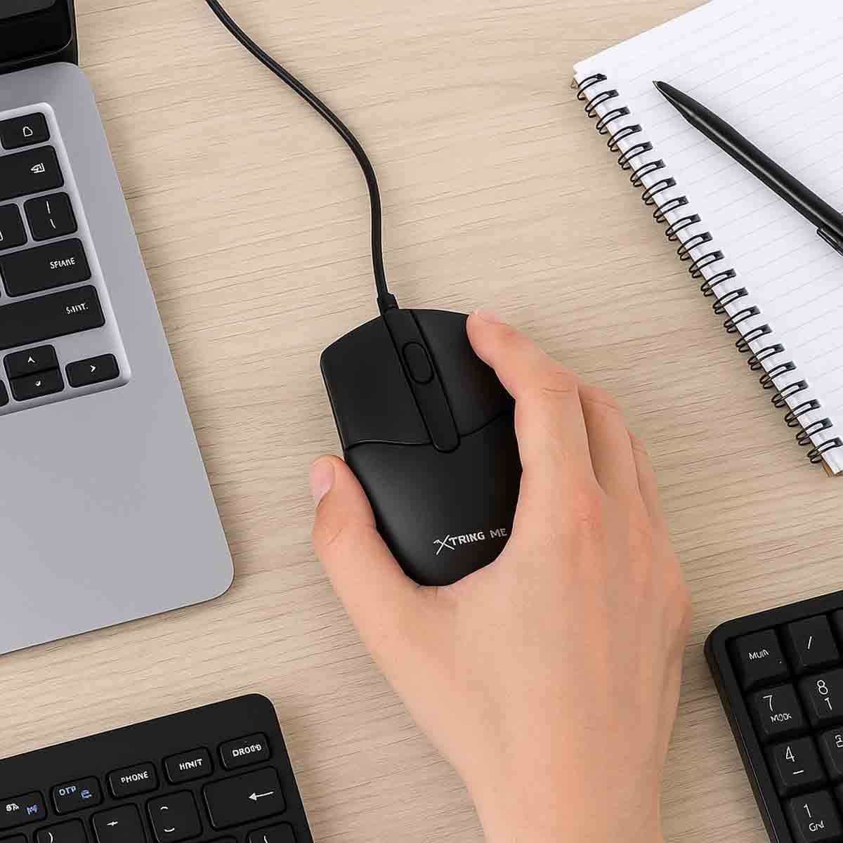 Xtrike Me GM-124 BK 1000 DPI Optical Wired Mouse