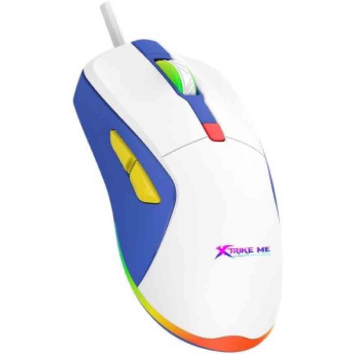 إكسترايك مي ماوس ألعاب سلكي بصري بدقة قابلة للتعديل من 1200 إلى 3600 DPI ومنفذ USB