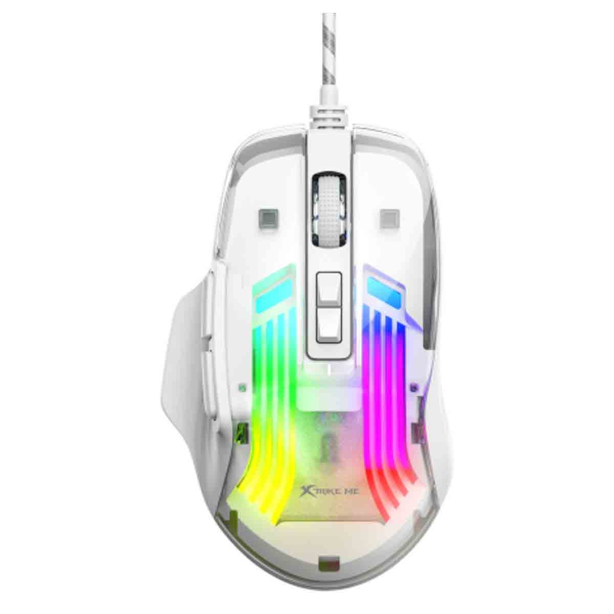 إكسترايك مي ماوس ألعاب سلكي بصري بدقة قابلة للتعديل من 1200 إلى 7200 DPI مع إضاءة RGB