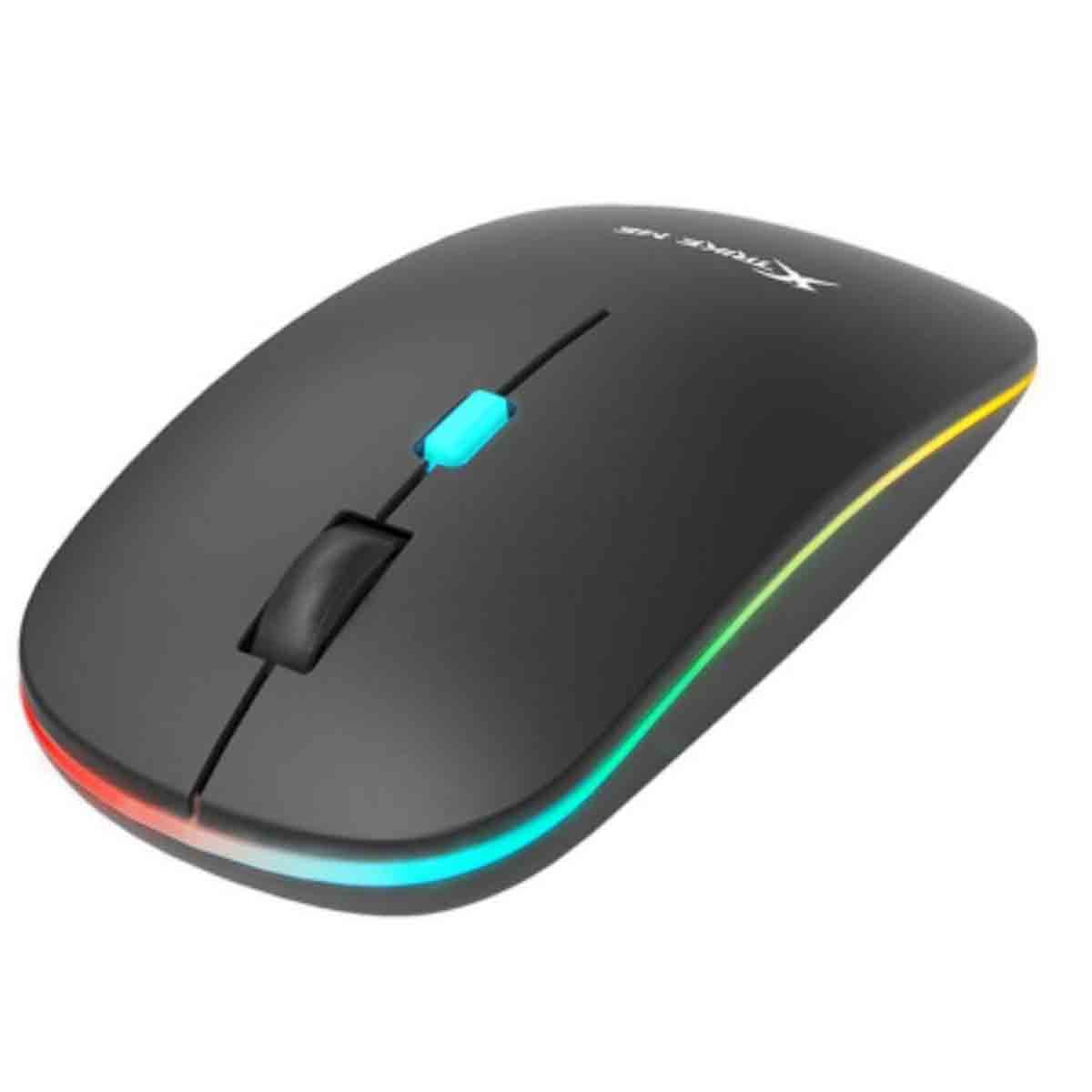 إكسترايك مي ماوس ألعاب لاسلكي بدقة قابلة للتعديل من 800 إلى 1600 DPI مع اتصال 2.4G وإضاءة RGB