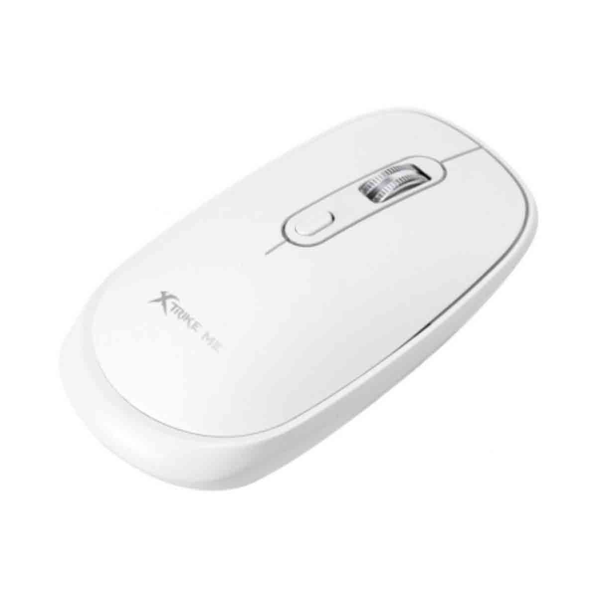 إكسترايك مي ماوس لاسلكي بصري مع اتصال 2.4G وبلوتوث 5.2، لون أبيض