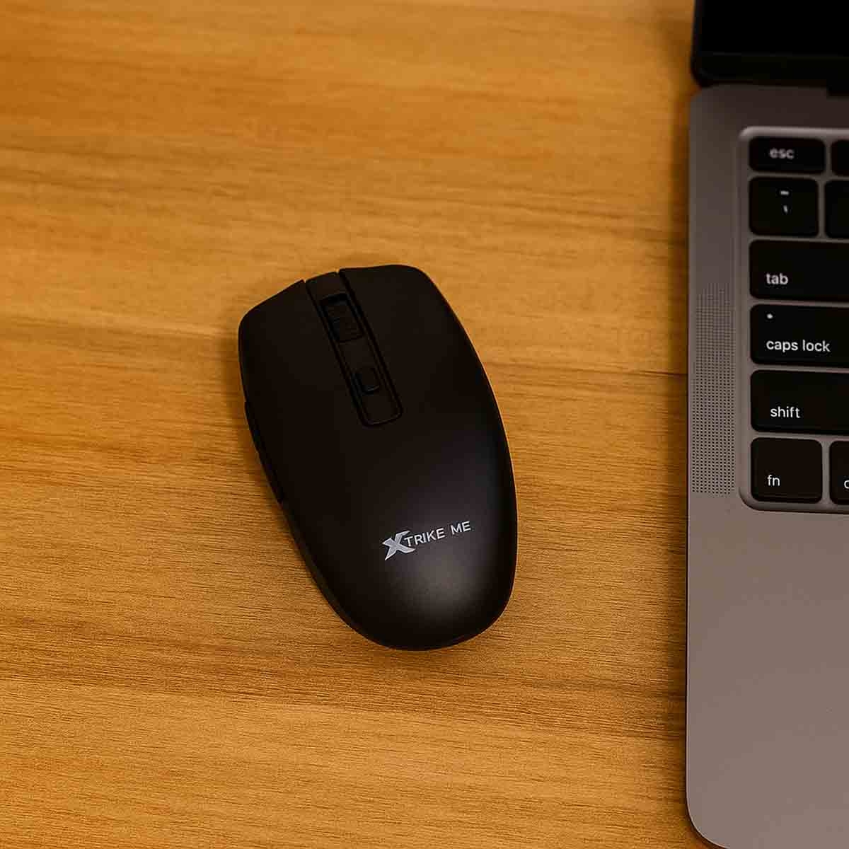 إكسترايك مي ماوس لاسلكي بصري بتردد 125 هرتز، لون أسود