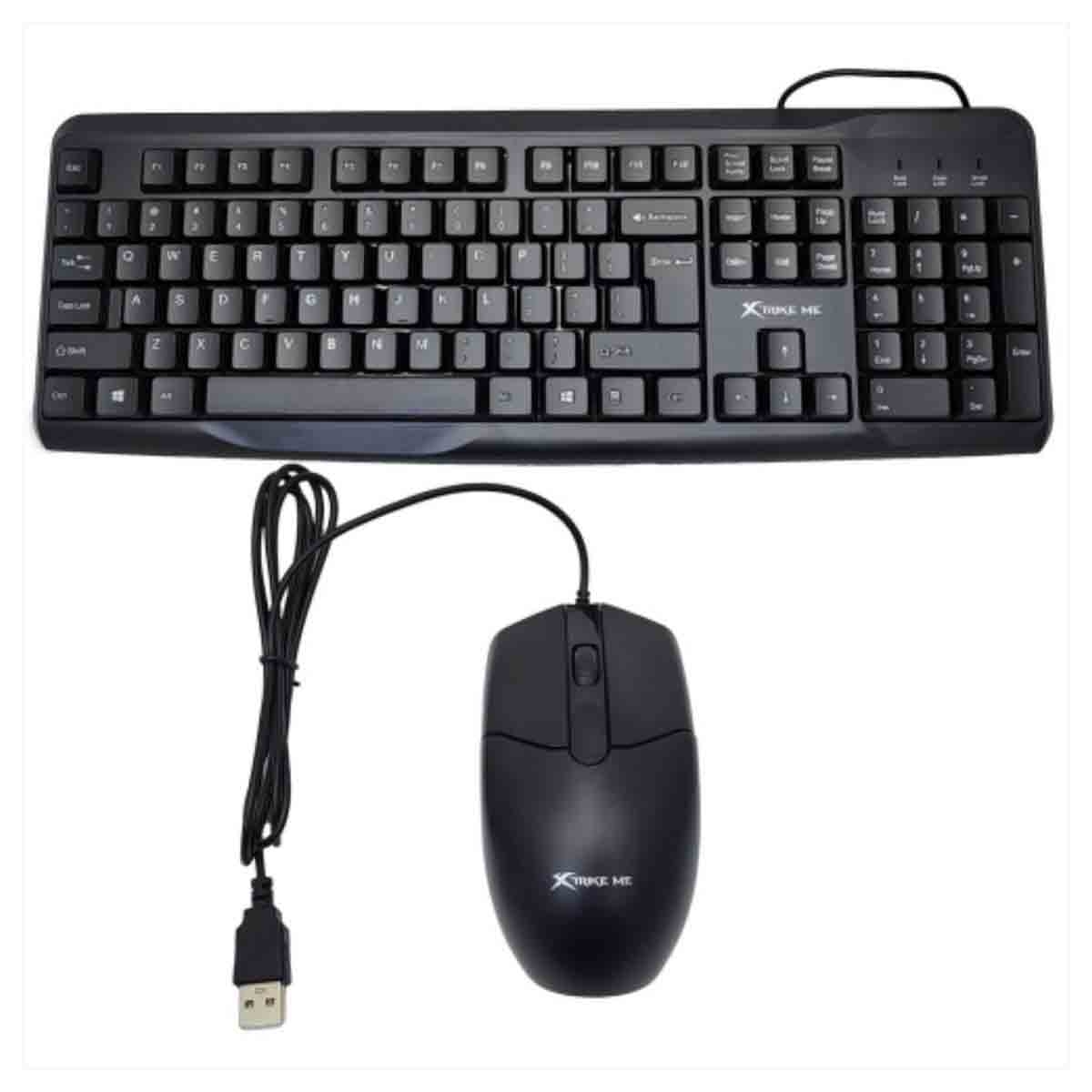 Xtrike Me MK-207 EN Wired Keyboard and Mouse Combo, Pack of 2