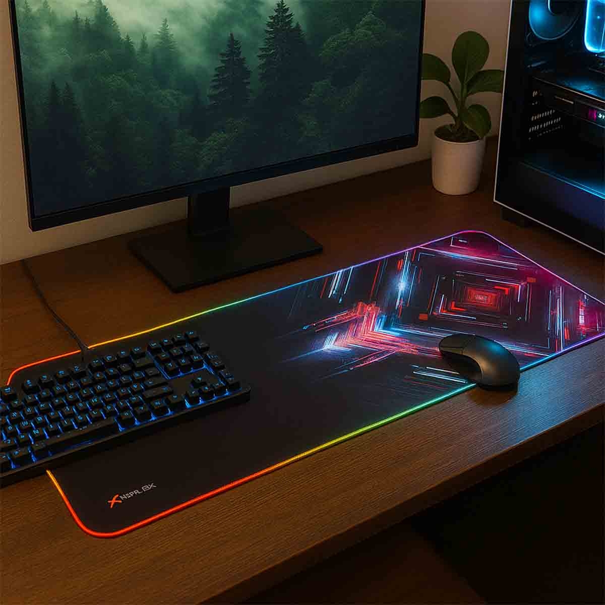 إكسترايك مي لوحة ماوس للألعاب مزودة بإضاءة RGB موديل MP-606