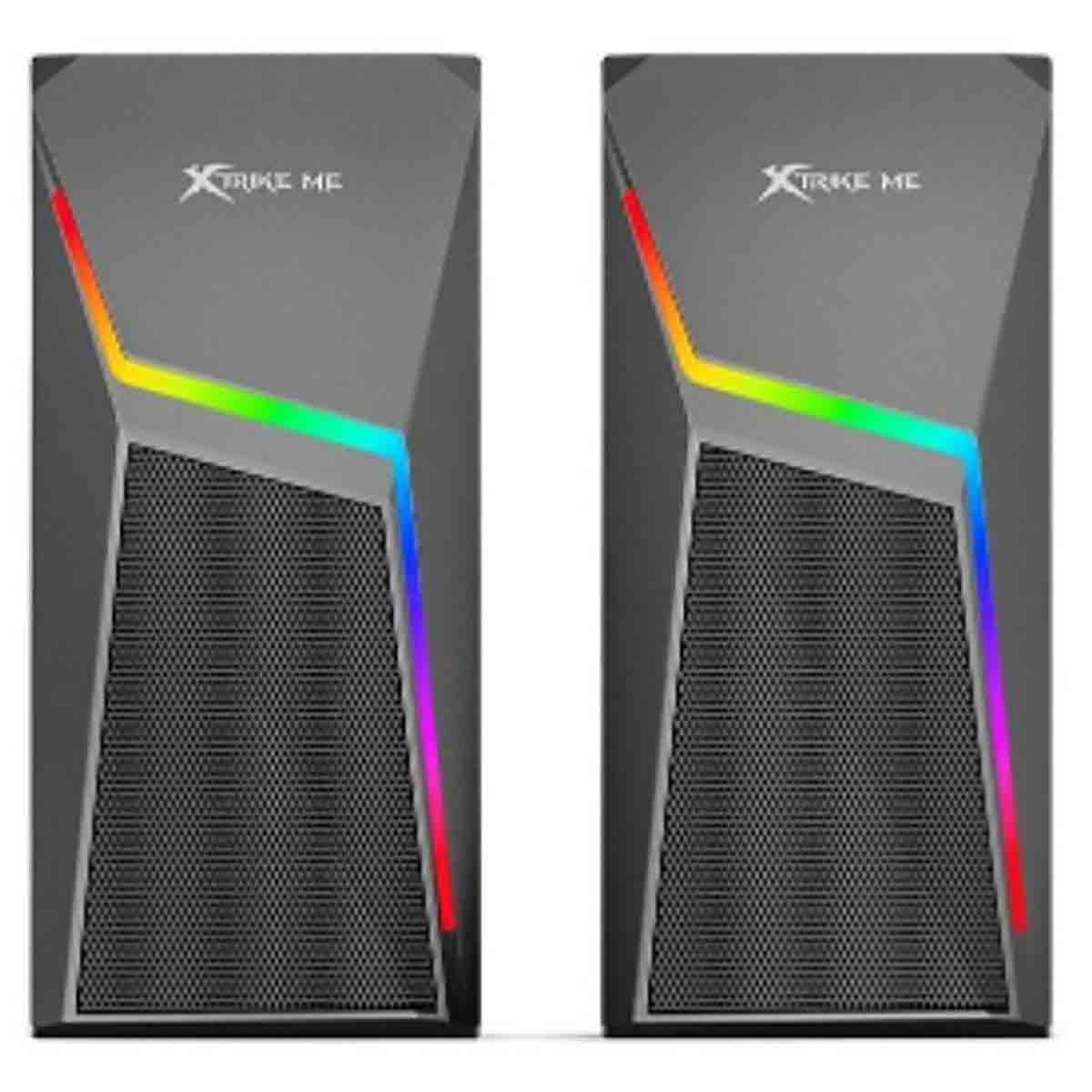 Xtrike Me SK-503 3.5mm RGB 6W Bluetooth Gaming Speakers, Pack of 2