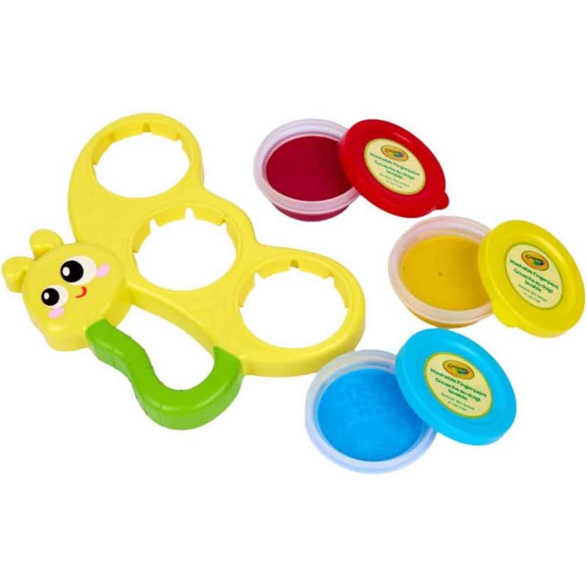 Crayola Butterfly Washable & Spill Proof finger paint Pallette Unisex, 3-4 Years