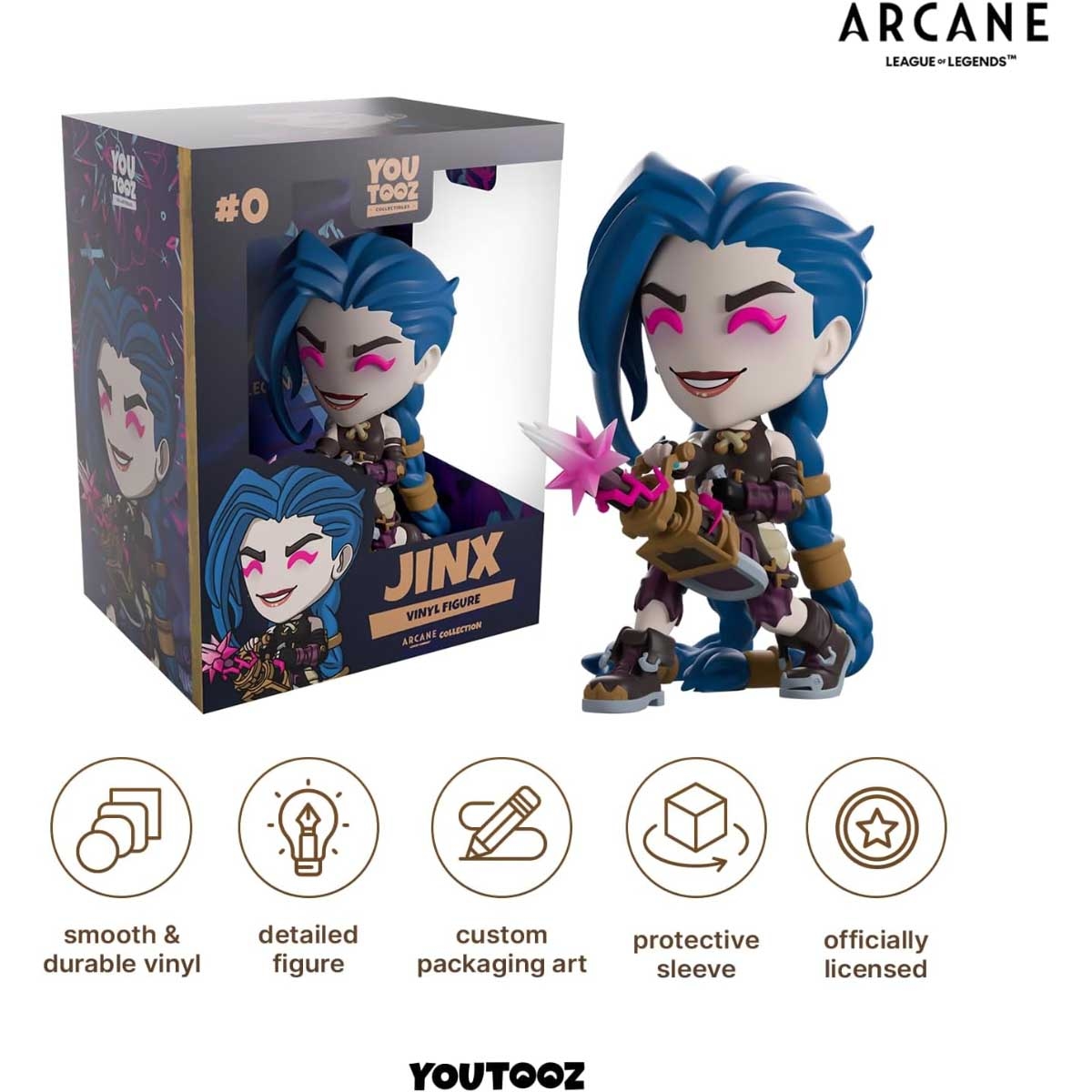 Youtooz Arcane Jinx Vinyl Action Figure