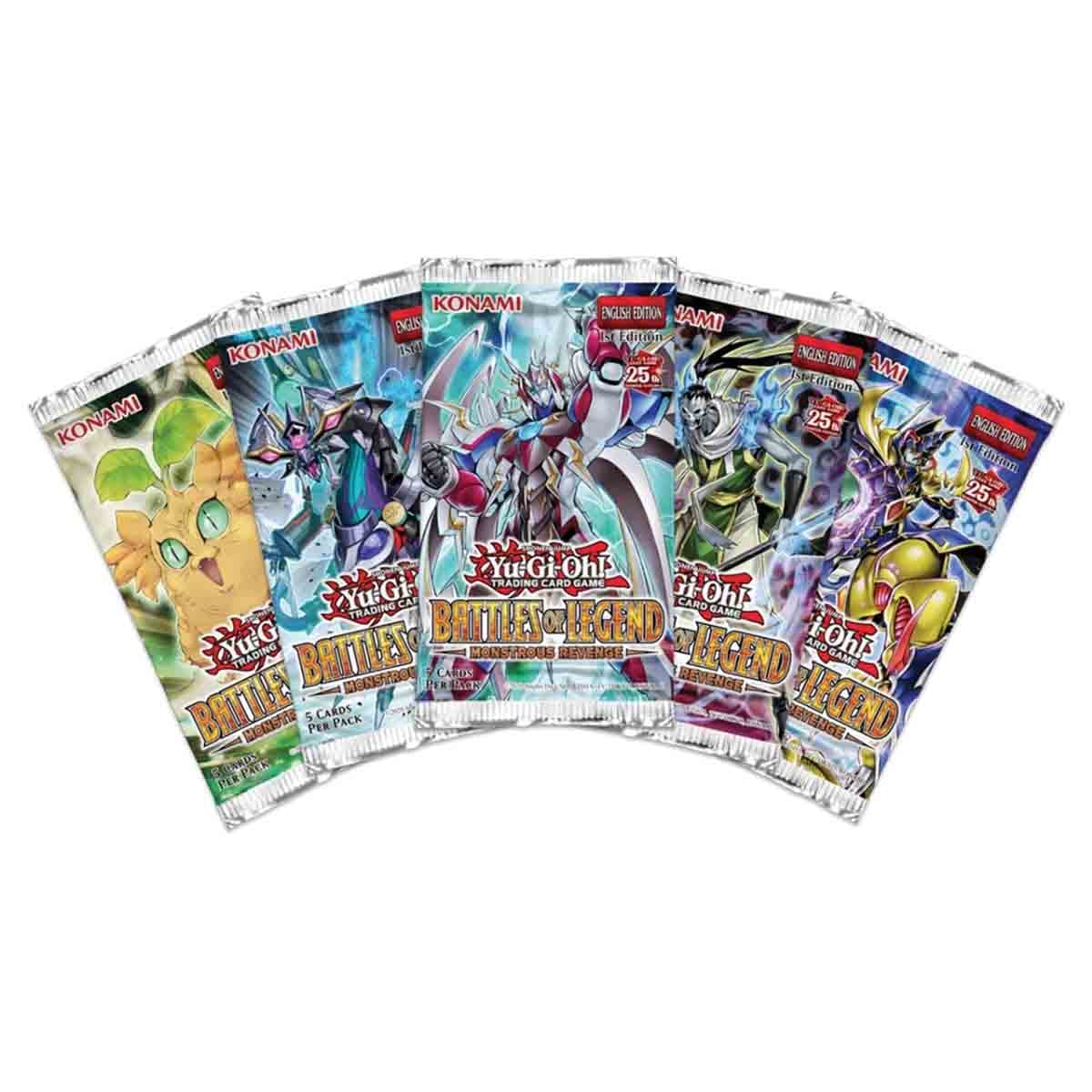 Yu-Gi-Oh! Battles of Legend Assorted Monstrous Revenge Booster Trading Card Game Unisex, 5-7 Years