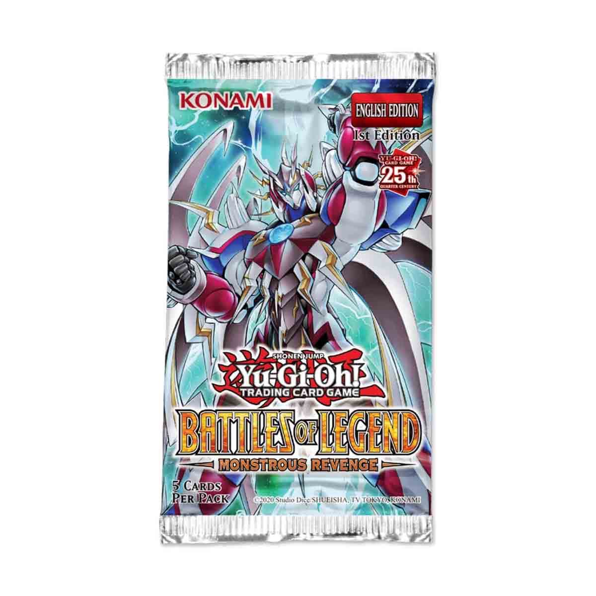 Yu-Gi-Oh! Battles of Legend Assorted Monstrous Revenge Booster Trading Card Game Unisex, 5-7 Years
