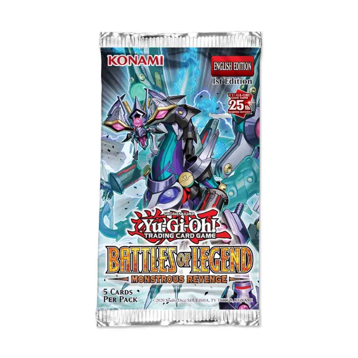 Yu-Gi-Oh! Battles of Legend Assorted Monstrous Revenge Booster Trading Card Game Unisex, 5-7 Years