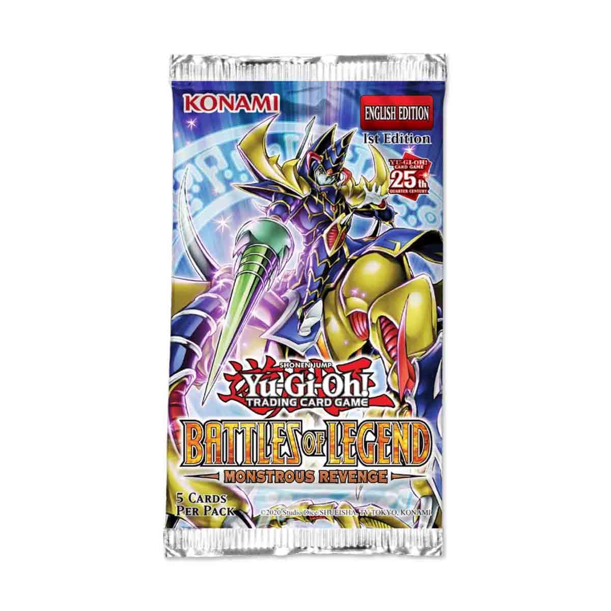 Yu-Gi-Oh! Battles of Legend Assorted Monstrous Revenge Booster Trading Card Game Unisex, 5-7 Years