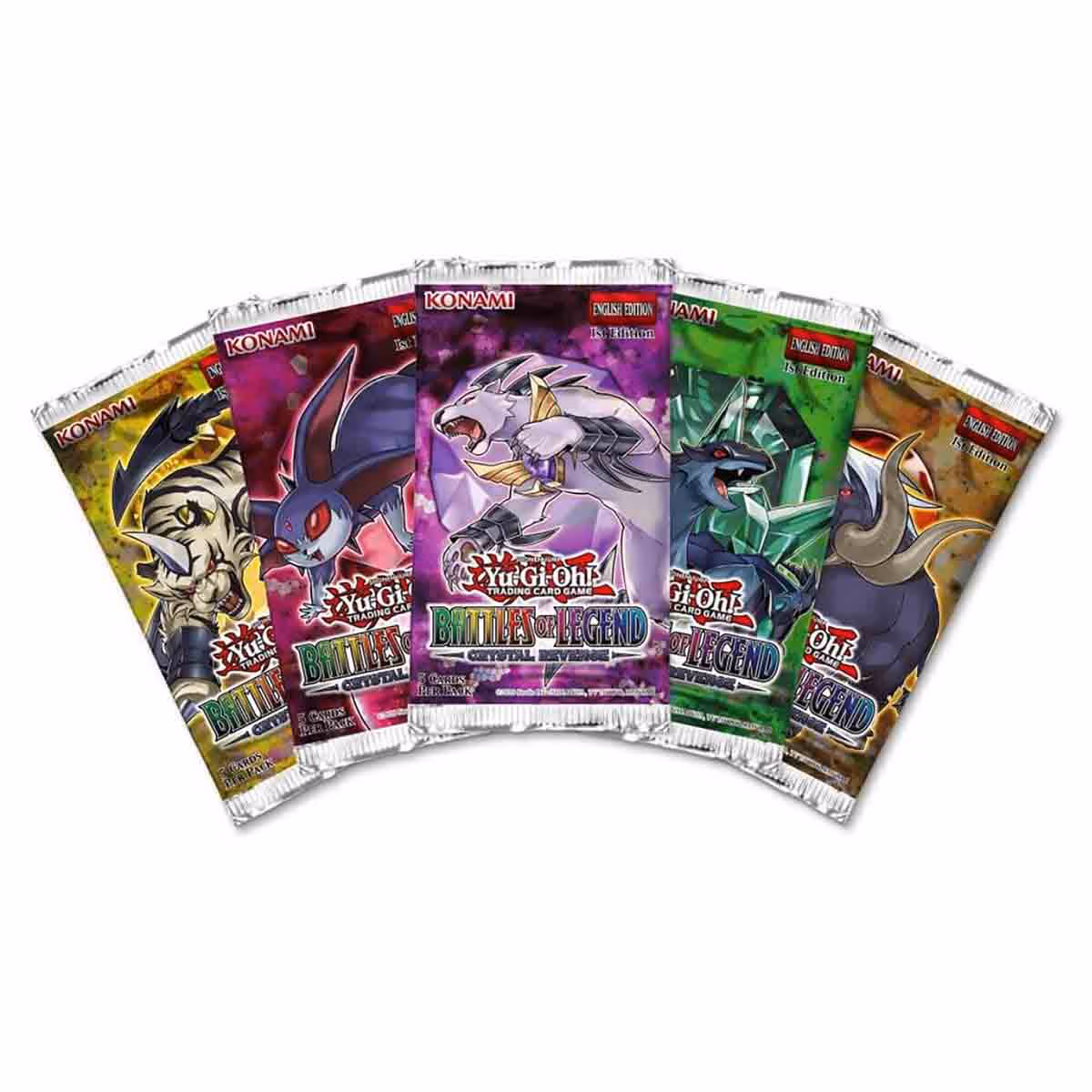 Yu-Gi-Oh! Battles of Legends Assorted Crystal Revenge Booster Trading Card Game Unisex, 5-7 Years