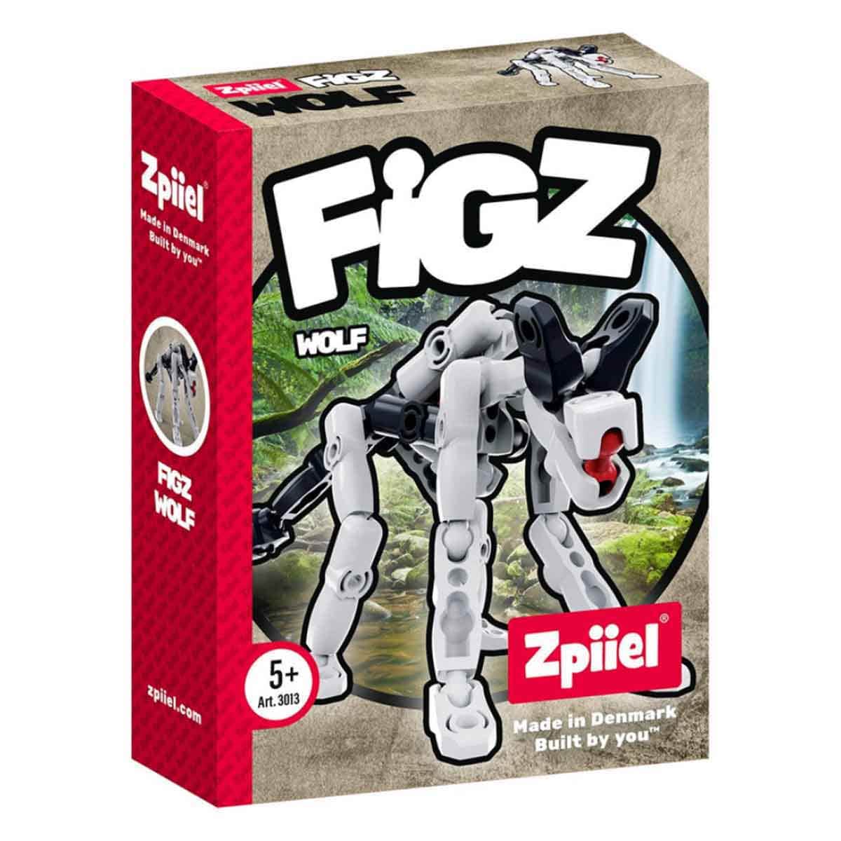 Zpiiel FiGZ Wolf Blocks Figure Unisex, 5-7 Years