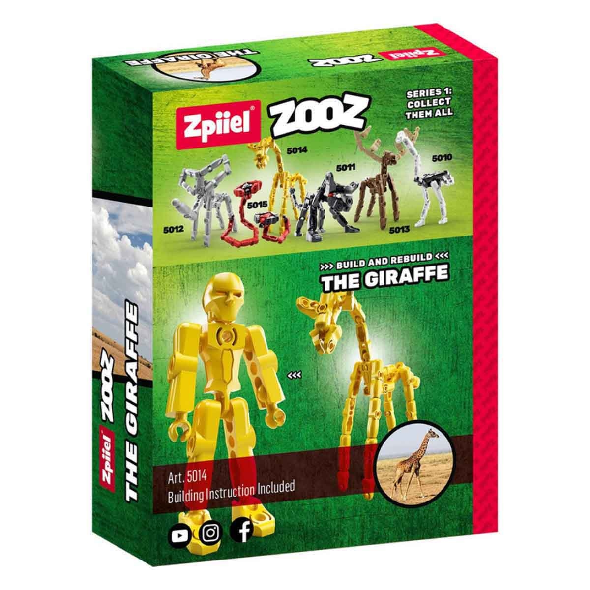 زبيل زوز مجسم زرافة من مكعبات للجنسين 5 - 7 سنوات