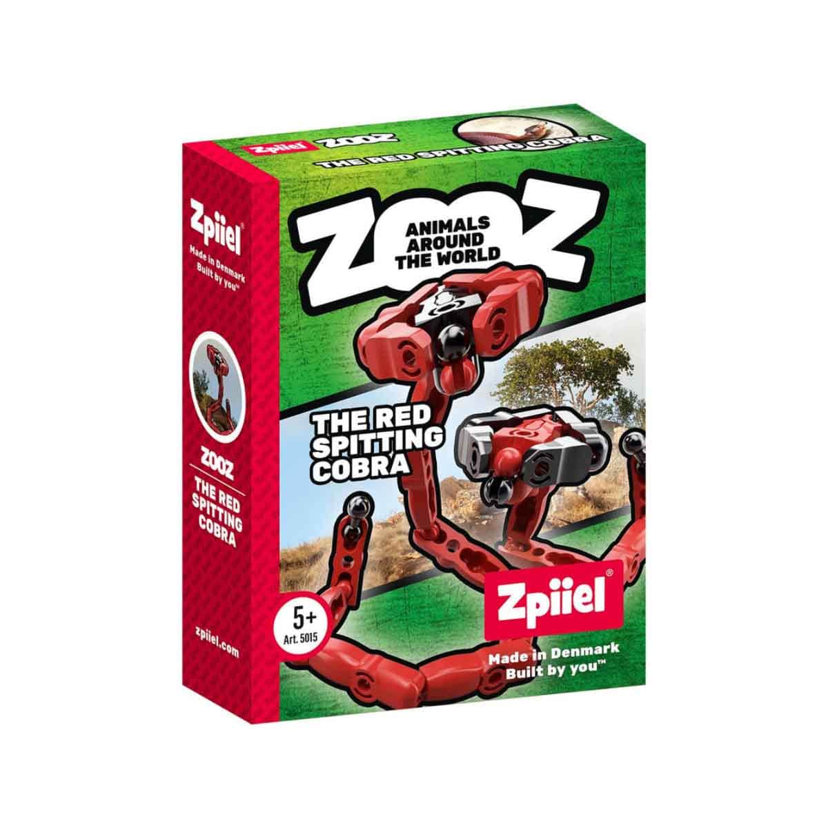 Zpiiel ZooZ - The Red Spitting Cobra Blocks Figure Unisex, 5-7 Years