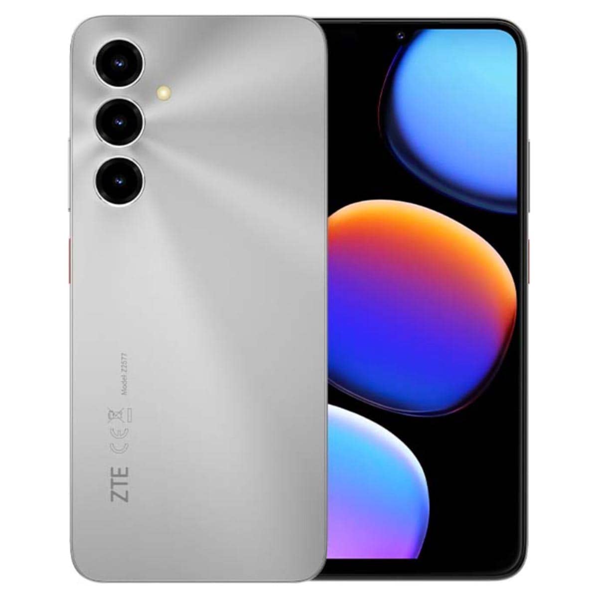 زد تي إي نوبيا V80 Max، جوال بتقنية 4G بنظام أندرويد (4GB + 256GB)، إصدار السعودية - فضي نجمي