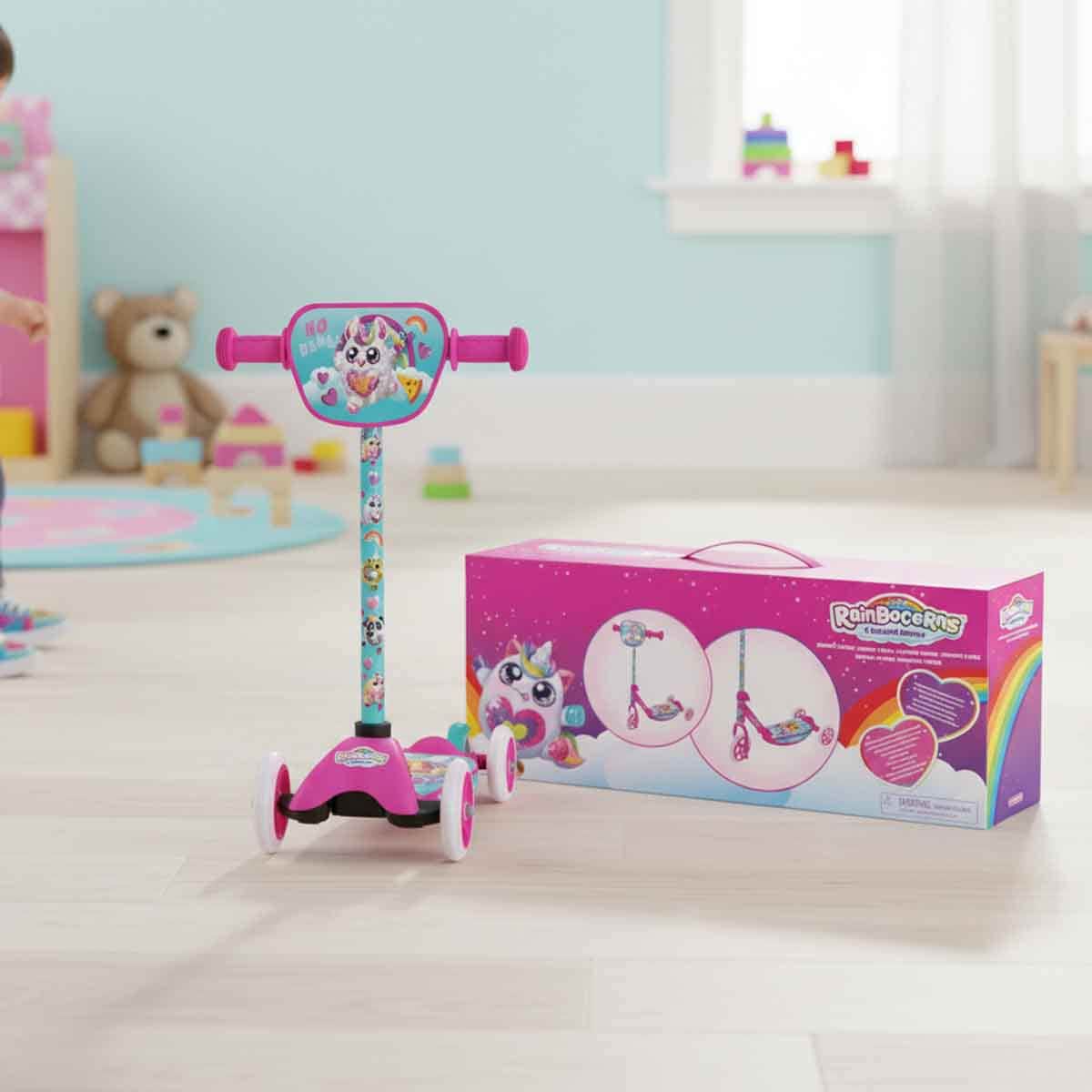 Zuru 3WS-RC-101 Rainbocorns 3 Wheeled Scooter Girls, 3-4 Years