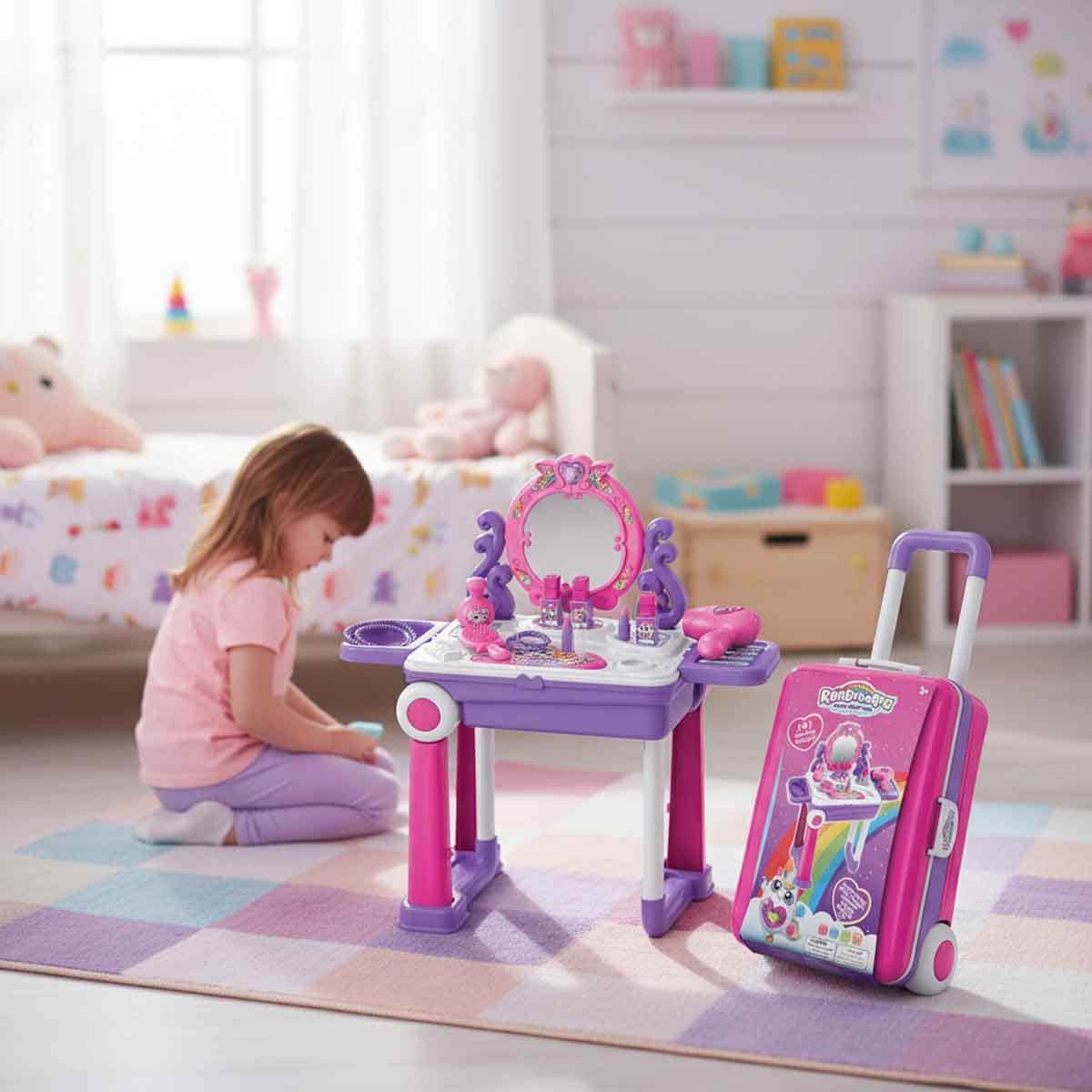 Zuru Rainbocorns 3-in-1 Make-Up in Suitcase Playset Girls, 3-4 Years