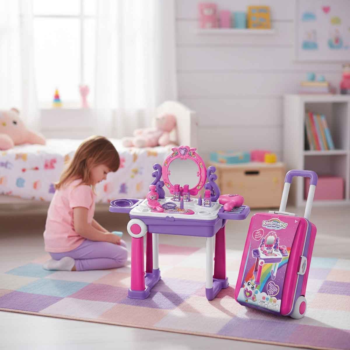Zuru Rainbocorns 3-in-1 Make-Up in Suitcase Playset Girls, 3-4 Years