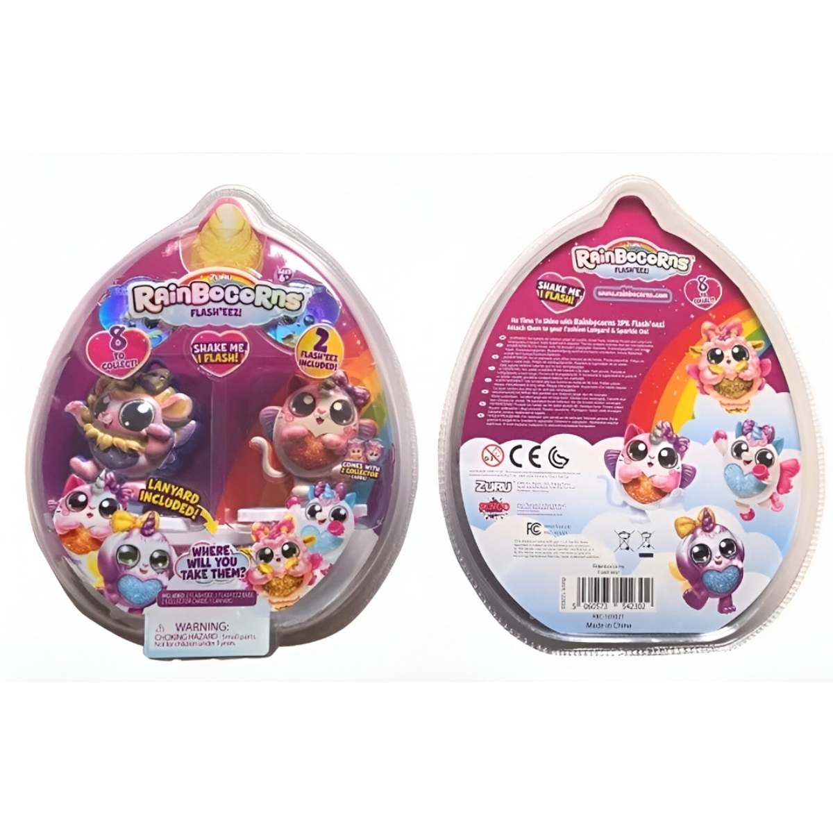 Zuru Rainbocorns Assorted Flasheez Girls, 5-7 Years, Pack of 2