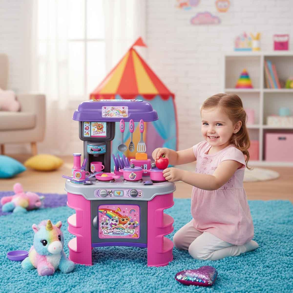 Zuru Rainbocorns Deluxe Kitchen Playset Girls, 3-4 Years