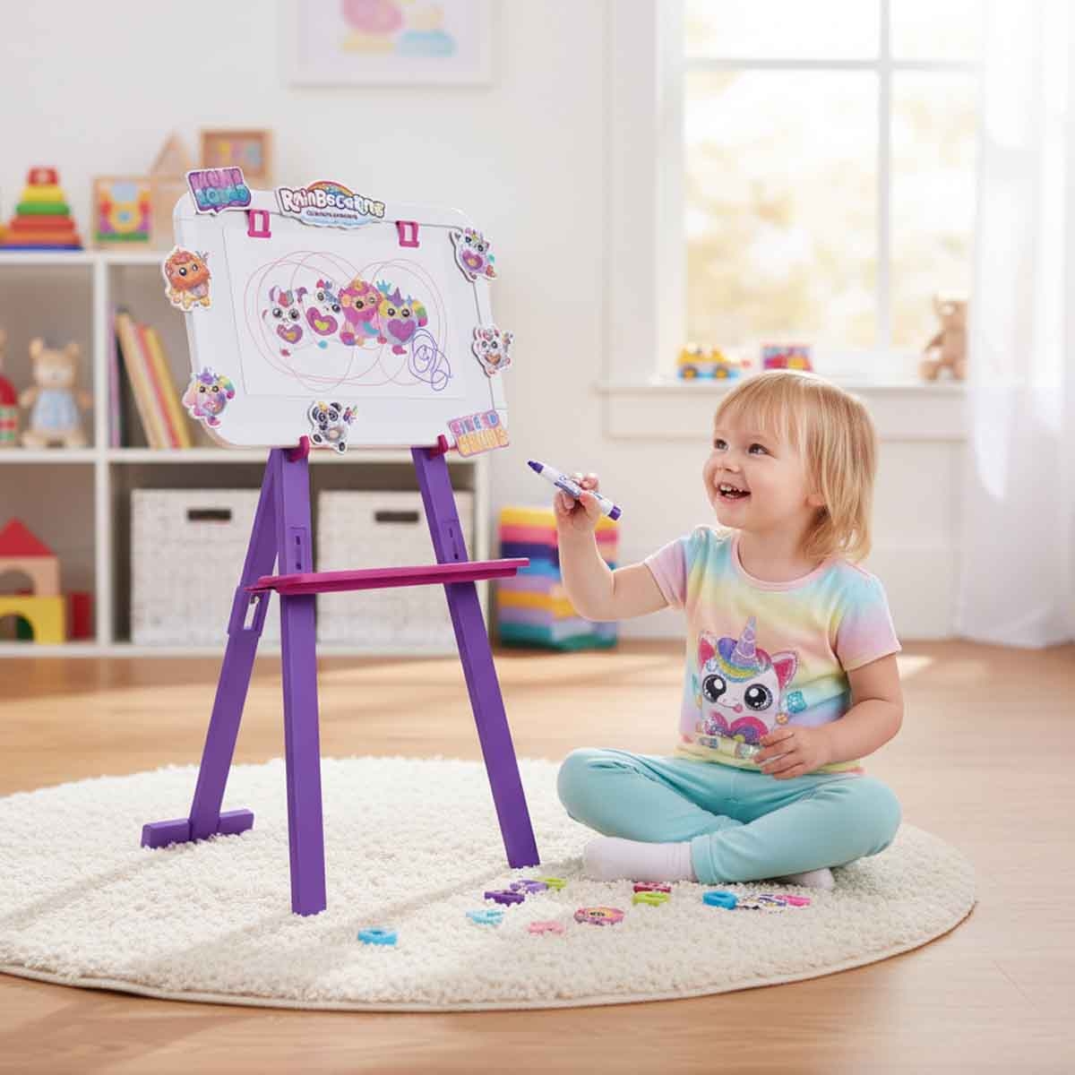 Zuru Rainbocorns Double Sided Board Easel Playset Girls, 3-4 Years