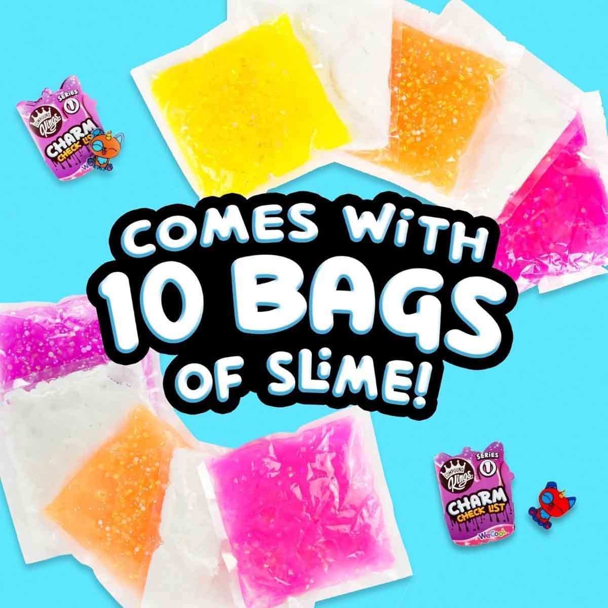 Zuru Rainbocorns Surprise Keyring & Compound Kings Bingsu Slime Bundle Pack Girls, 5-7 Years