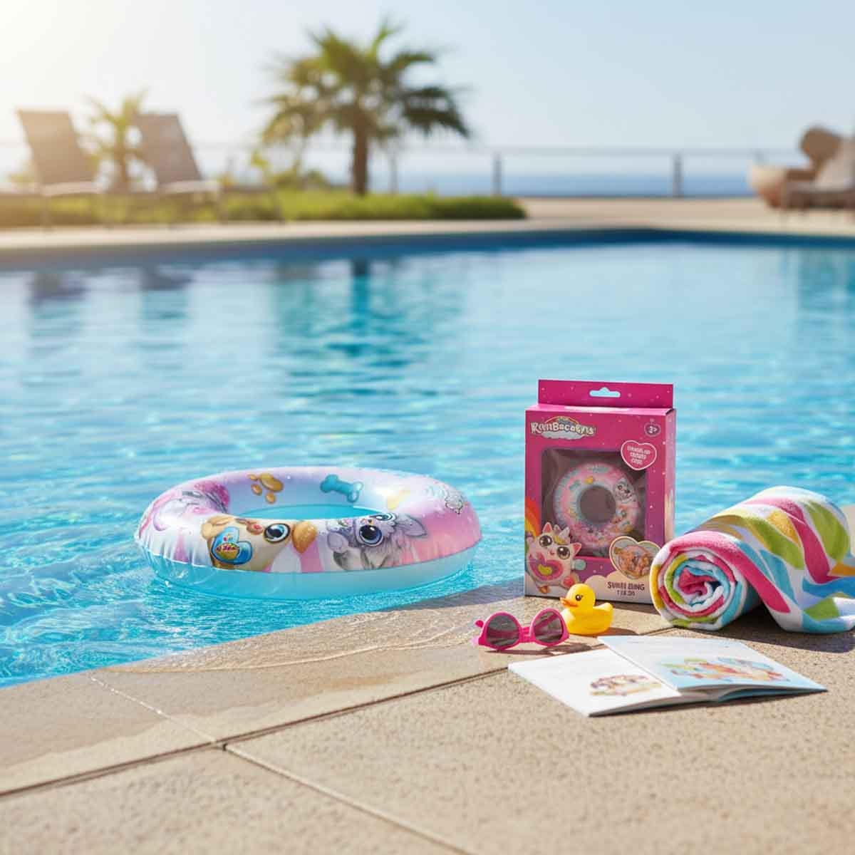 Zuru Rainbocorns Swim Ring Girls, 3-4 Years