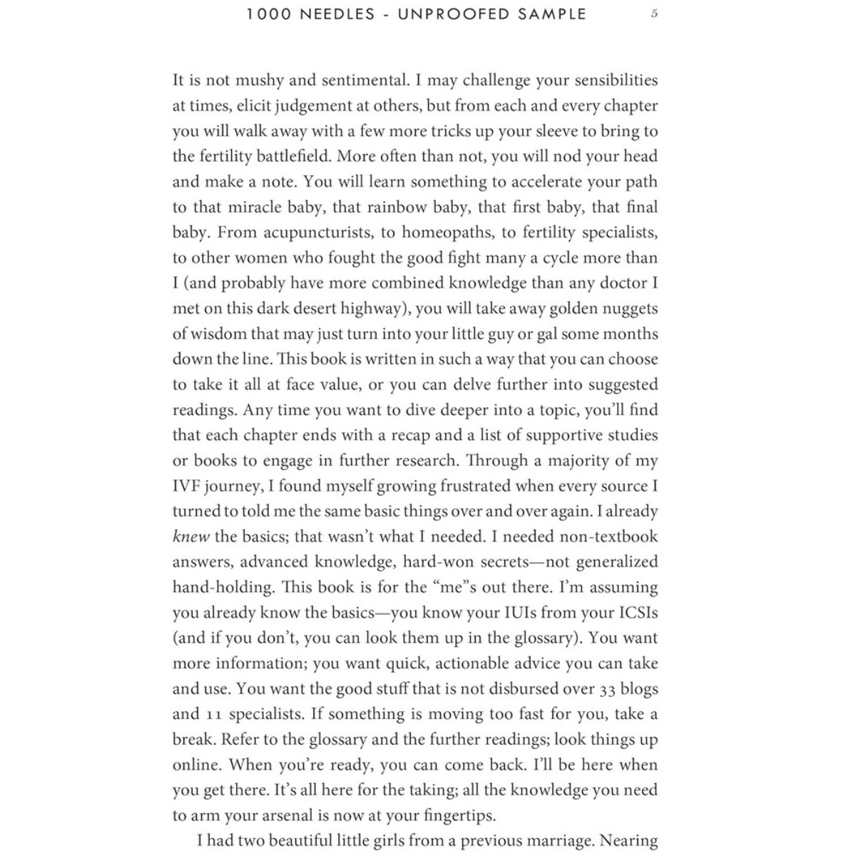 1000 Needles: كيف تزيد فرصك وتتحكم في رحلة التلقيح الصناعي تأليف كاريسا ستيلما - 16 مارس 2021