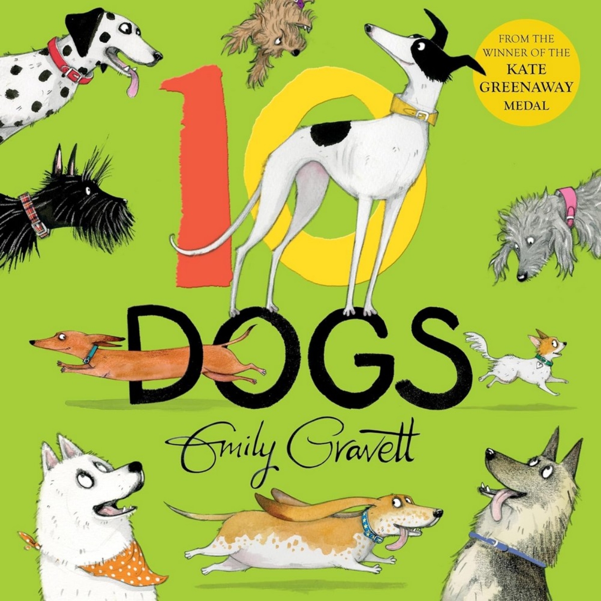 10 Dogs : A Funny Furry Counting Book by Emily Gravett - 22 Aug 2024