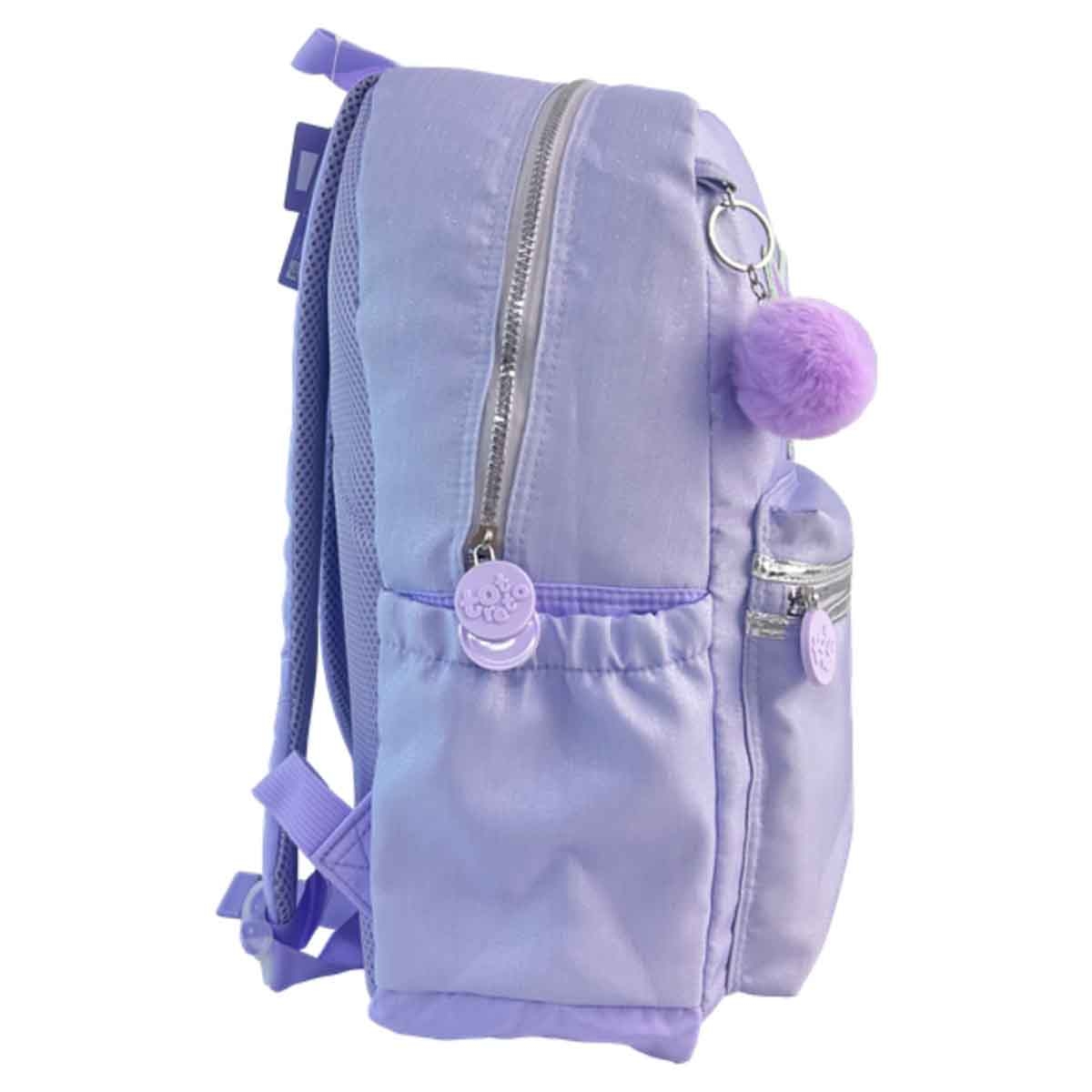 حقيبة ظهر مدرسية أنيقة وخفيفة الوزن مقاس 17 انش