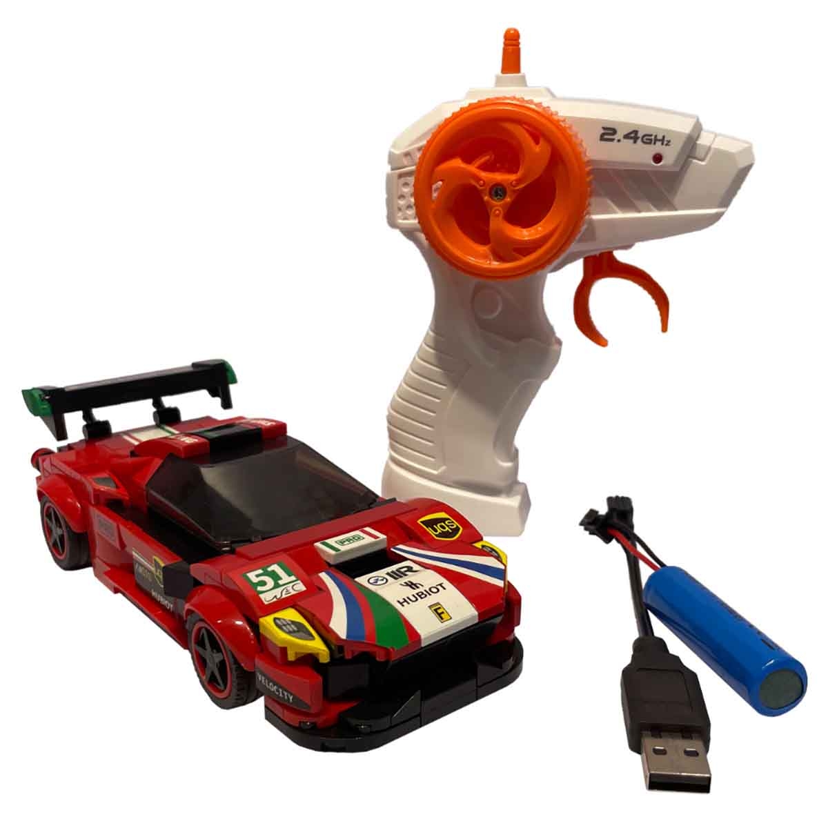 Pingao 2.4G 1:20 Scale 279-Piece Building Block R/C Car Boys, 5-7 Years