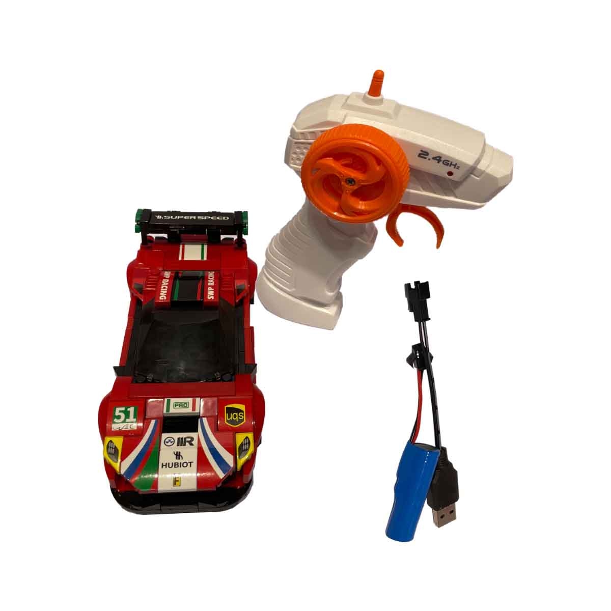 Pingao 2.4G 1:20 Scale 279-Piece Building Block R/C Car Boys, 5-7 Years