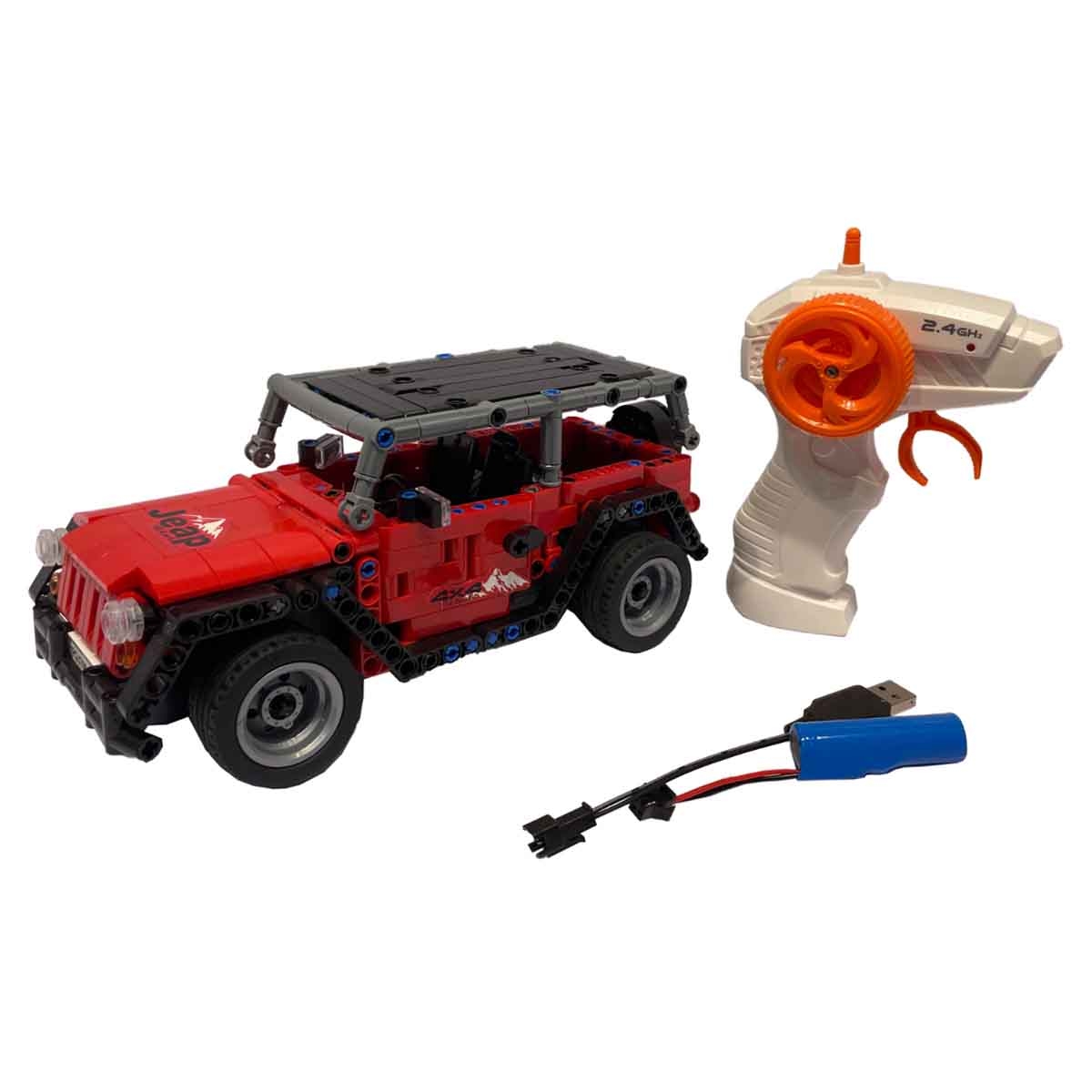 Pingao 2.4G 1:16 Scale 448-Piece Building Block R/C Car Unisex, 5-7 Years