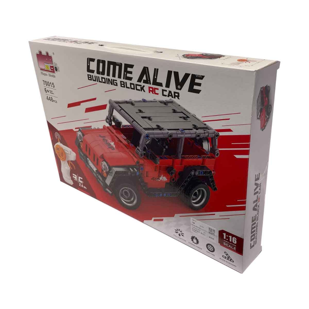 Pingao 2.4G 1:16 Scale 448-Piece Building Block R/C Car Unisex, 5-7 Years