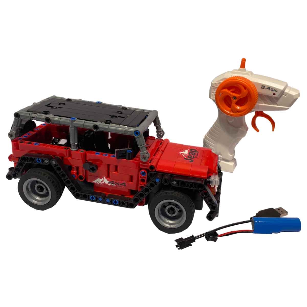 Pingao 2.4G 1:16 Scale 448-Piece Building Block R/C Car Unisex, 5-7 Years