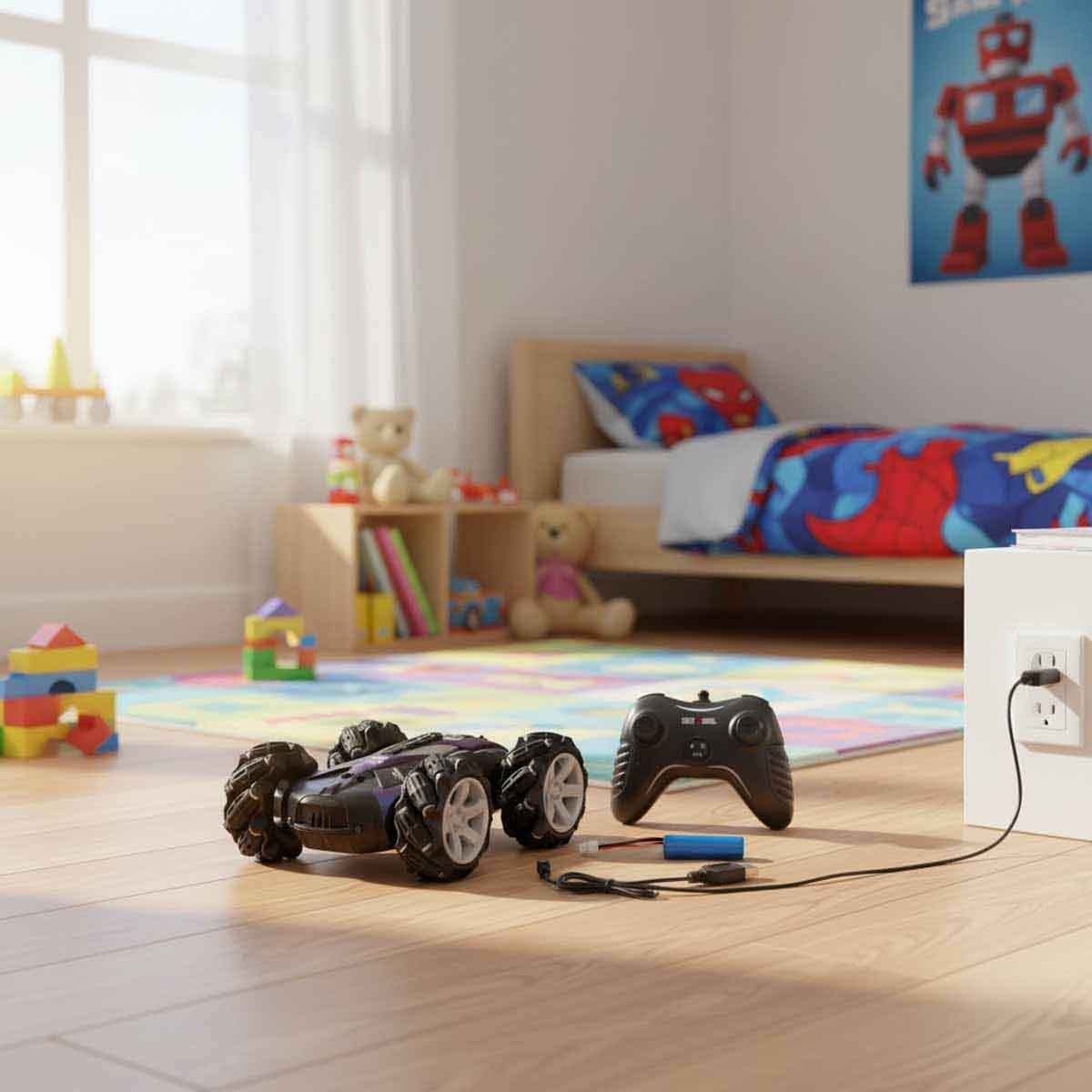 تشونغ جون تويز سيارة تحكم عن بعد 2.4G للجنسين، من عمر 5-7 سنوات