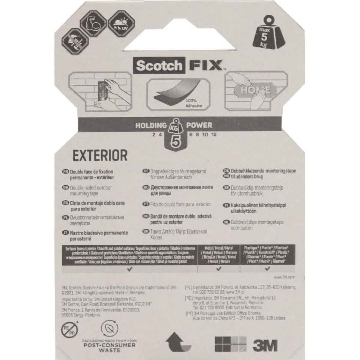 3 ام رول تثبيت أسود قوي 0.75 انش × 59 انش