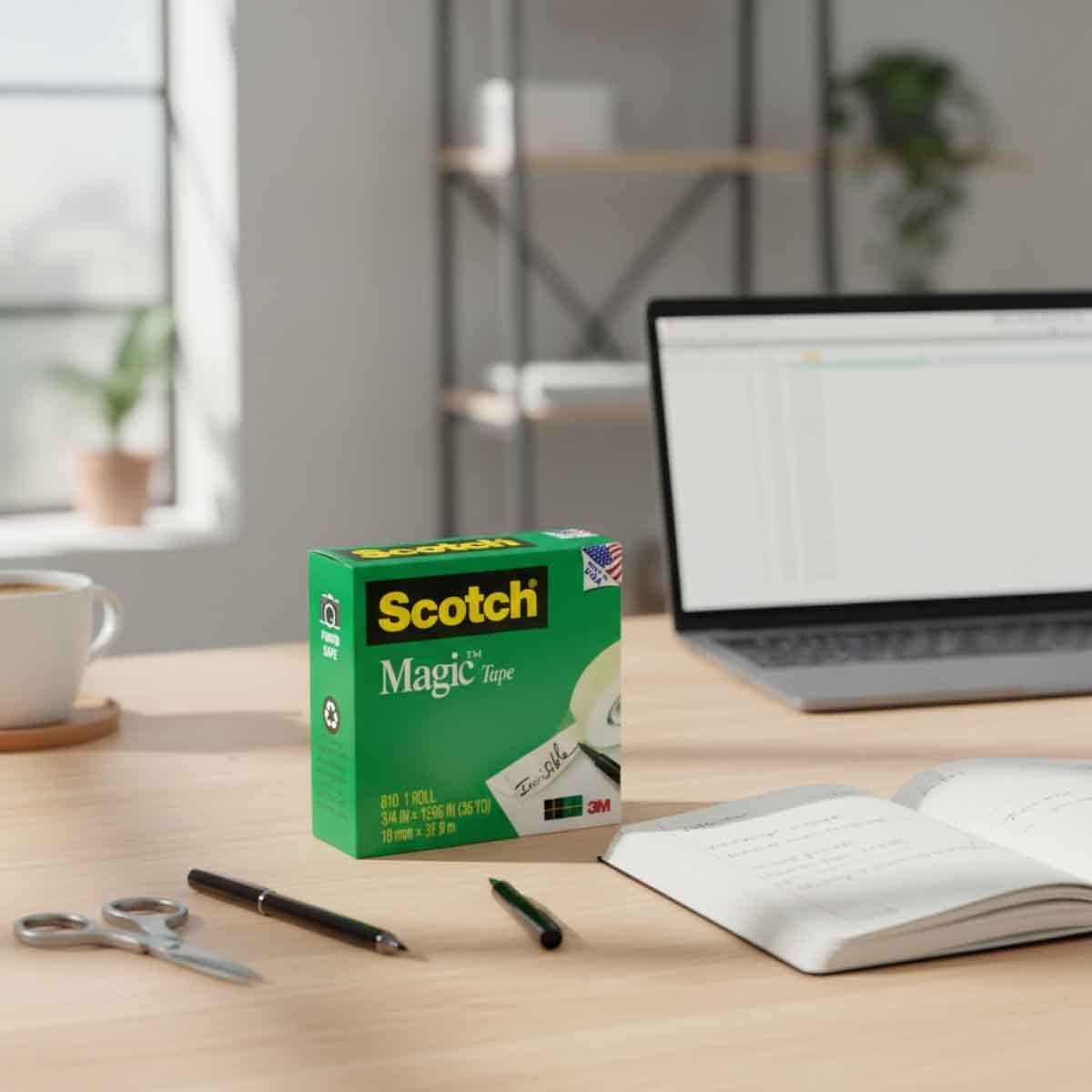 3 ام شريط سكوتش 810 سحري شفاف 0.75 انش × 1296 انش