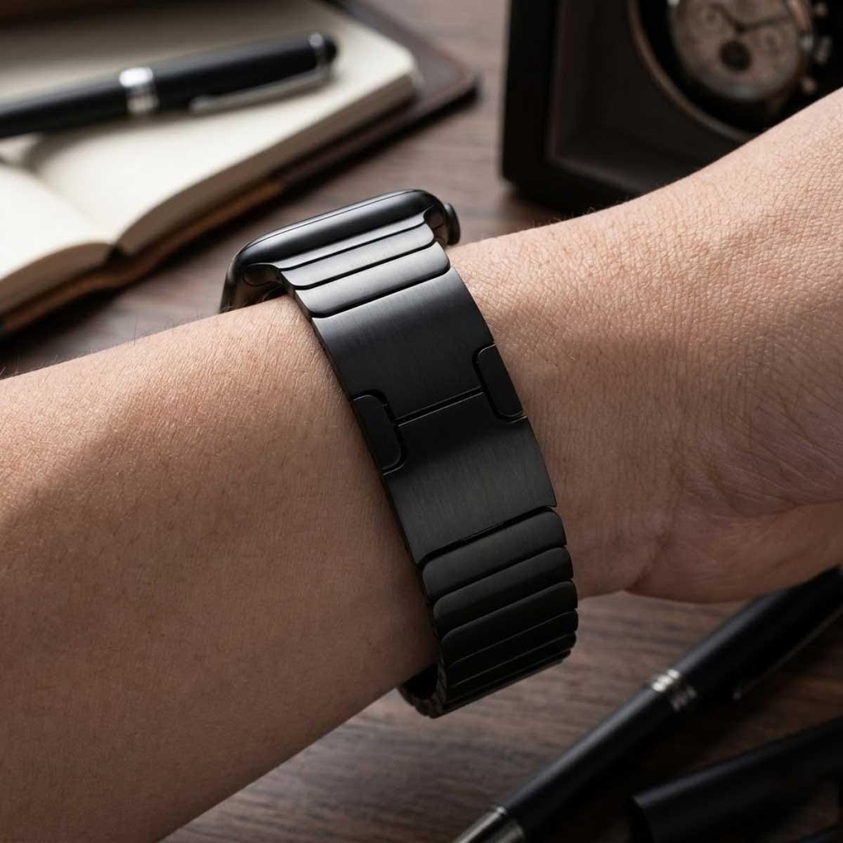 ابل 38mm اسود سبيس سوار لينك براسليت - مقاس واحد