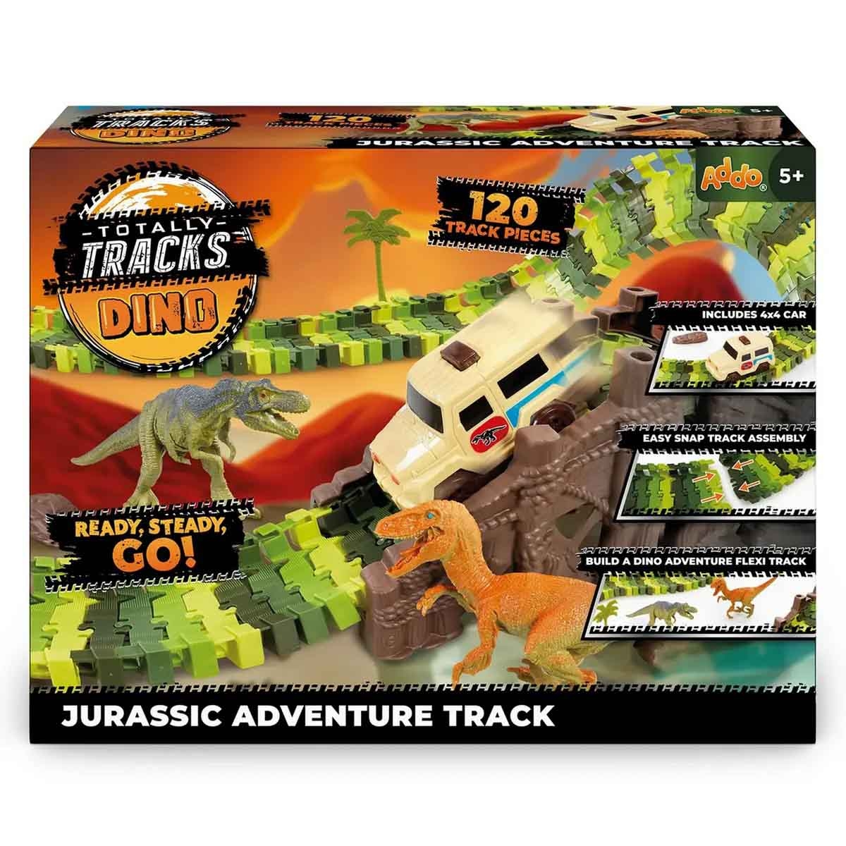 Addo 120-Pieces Totally Track Jurassic Adventure Track Set Boys, 5-7 Years