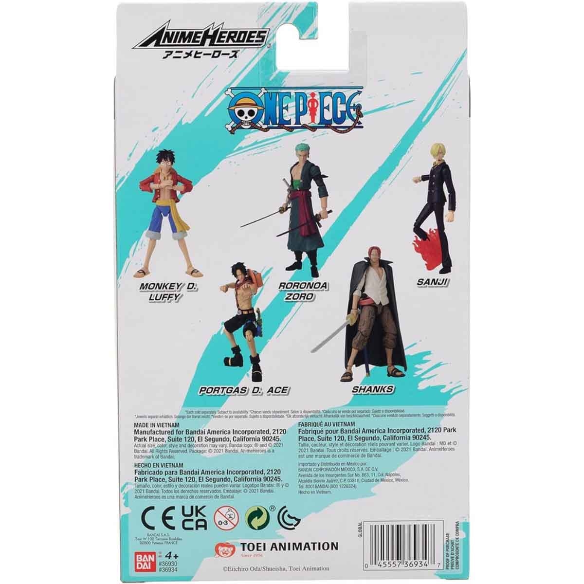 Anime Heroes 6.5″ One Piece Portgas D. Ace Action Figure Unisex, 5-7 Years